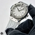 ساعت مچی زنانه هابلوت موتور کوارتز بند طرح پوست ماری Hublot BigBang H45877L