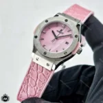 ساعت مچی زنانه هابلوت موتور کوارتز بند طرح پوست ماری Hublot BigBang H45877L