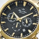 ساعت مچی مردانه لویجی دی انا طلایی کرنوگراف موتور کوارتز LDA 2478