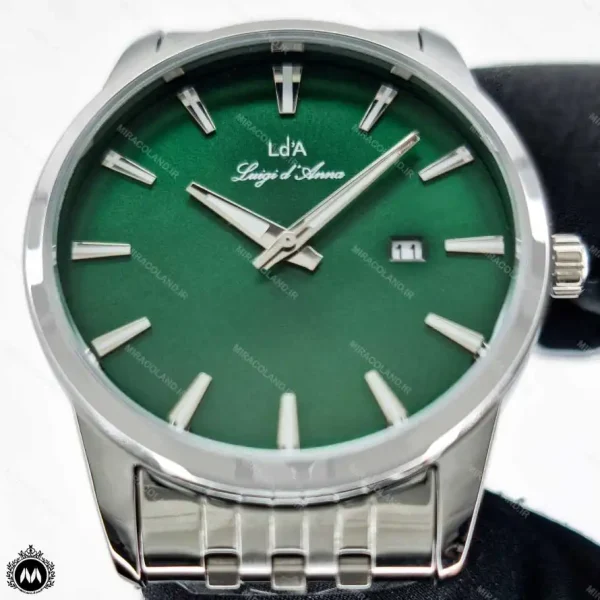 ساعت مچی ست مردانه زنانه لویجی دی انا کلاسیک صفحه سبز موتور کوارتز LDA 2558