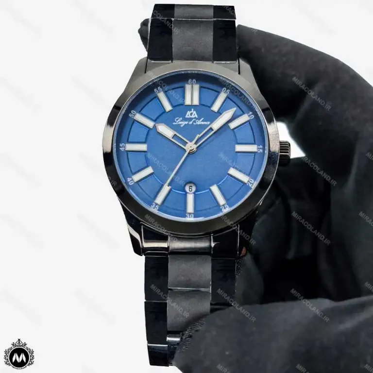 ساعت مچی مردانه لویجی دی انا کلاسیک صفحه آبی موتور کوارتز LDA 2458