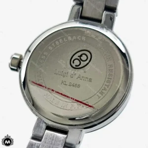 ساعت مچی زنانه لویجی دی انا کلاسیک نقره ای صفحه ارغوانی LDA 2488