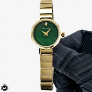 ساعت مچی زنانه لویجی دی انا کلاسیک طلایی صفحه سبز LDA 2488