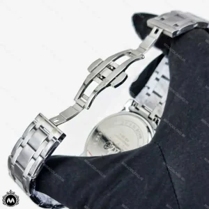 ساعت مچی مردانه لویجی دی انا سیلور صفحه سفید کرنوگراف موتور کوارتز LDA 2518