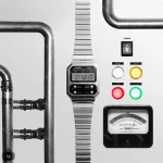 ساعت مچی کاسیو دیجیتالی نقره ای Casio A100WE-1A