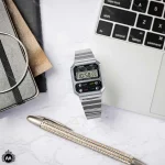 ساعت مچی کاسیو دیجیتالی نقره ای Casio A100WE-1A