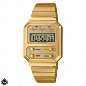 ساعت مچی کاسیو دیجیتالی طلایی Casio A100WEG-9A