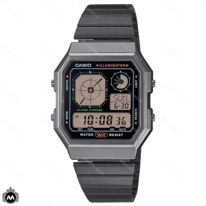 ساعت مچی کاسیو دیجیتالی مدل ساعت جهانی مشکی Casio A130WEGG-1A