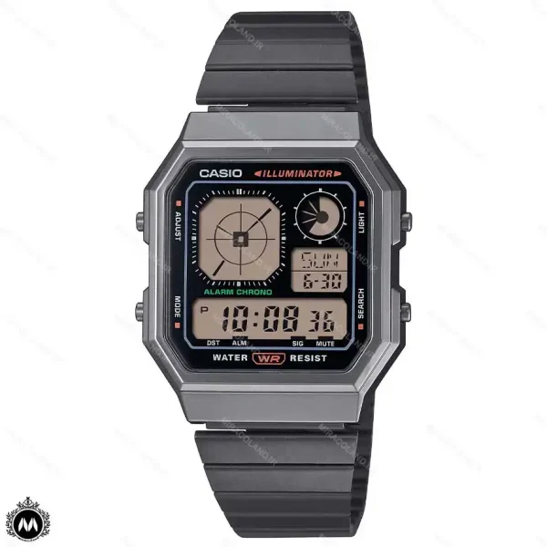 ساعت مچی کاسیو دیجیتالی مدل ساعت جهانی مشکی Casio A130WEGG-1A