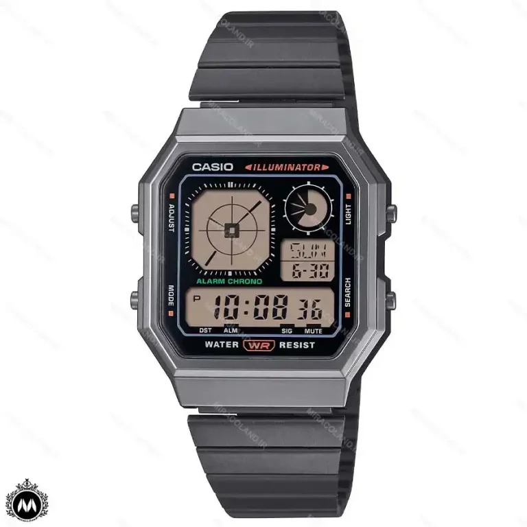 ساعت مچی کاسیو دیجیتالی مدل ساعت جهانی مشکی Casio A130WEGG-1A