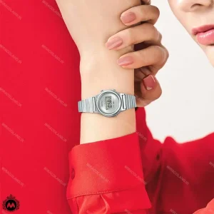 ساعت مچی زنانه کاسیو دیجیتالی صفحه نقره ای Casio LA700WE-7A