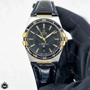 ساعت مچی مردانه امگا کانسلیشن بند چرمی اتوماتیک Omega Constellation OS63100G