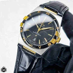 ساعت مچی مردانه امگا کانسلیشن بند چرمی اتوماتیک Omega Constellation OS63100G