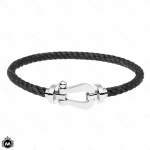 دستبند فرد پلاک نقره ای Fred Bracelet 031