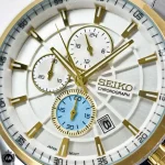 ساعت مچی ست مردانه زنانه سیکو دورنگ صفحه سفید SEIKO CHOROGRGH S2058GL