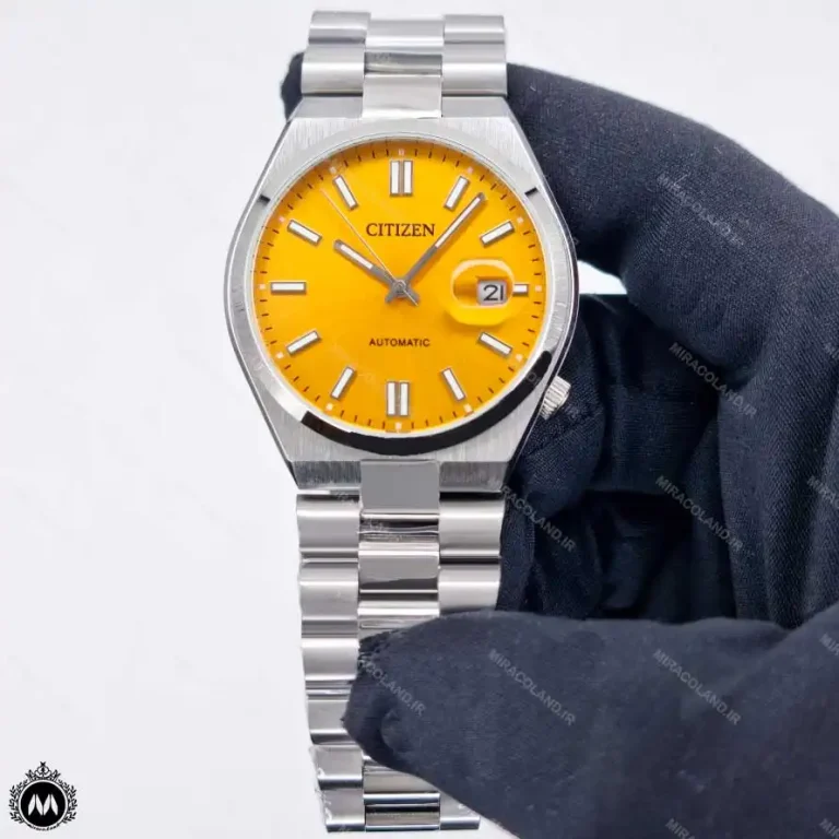 ساعت مچی مردانه سیتیزن مدل سویوسا صفحه زرد اتوماتیک CITIZEN NJ0151-88L