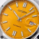 ساعت مچی مردانه سیتیزن مدل سویوسا صفحه زرد اتوماتیک CITIZEN NJ0151-88L