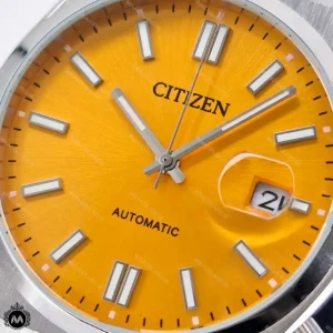 ساعت مچی مردانه سیتیزن مدل سویوسا صفحه زرد اتوماتیک CITIZEN NJ0151-88L