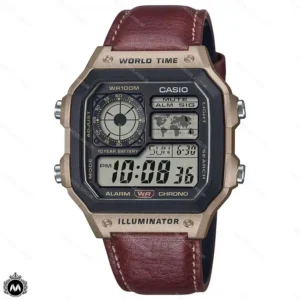 ساعت مچی مردانه کاسیو دیجیتالی مدل ساعت جهانی بند چرمی Casio AE-1200WHL-5AV 4 ساعت مچی مردانه کاسیو دیجیتالی مدل ساعت جهانی بند چرمی Casio AE-1200WHL-5AV