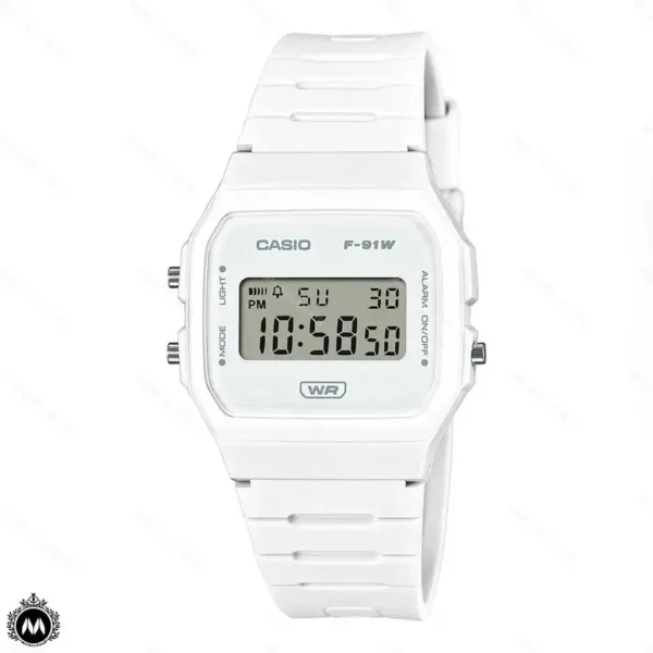 ساعت مچی کاسیو دیجیتالی سفید Casio F-91WB-7A