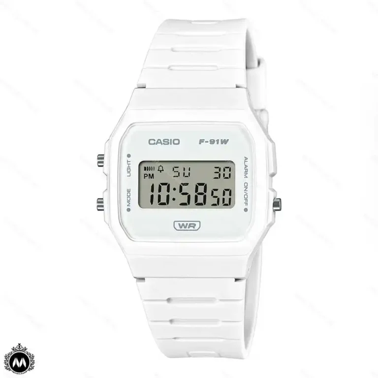 ساعت مچی کاسیو دیجیتالی سفید Casio F-91WB-7A