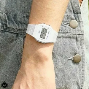 ساعت مچی کاسیو دیجیتالی سفید Casio F-91WB-7A