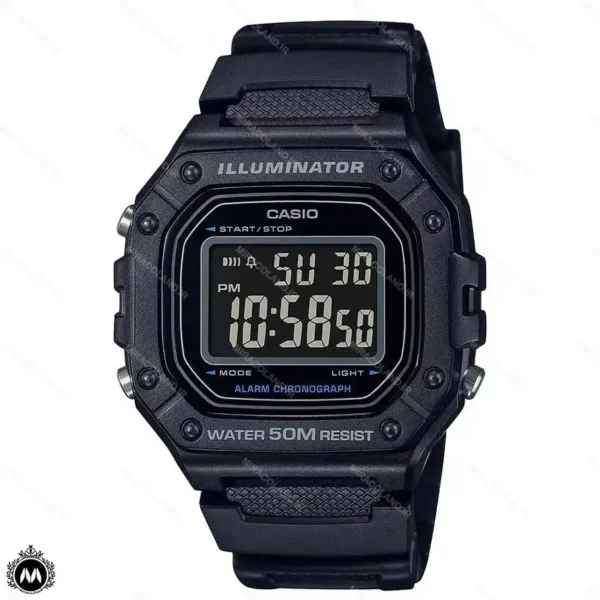 ساعت مچی کاسیو دیجیتالی مشکی Casio W-218H-1BV